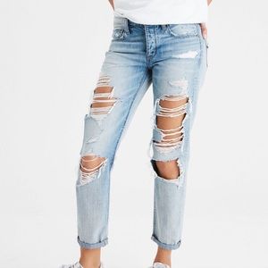 American Eagle Ripped Boyfriend Jeans